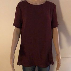 Super cute Apt 9 burghandy/wine colored blouse